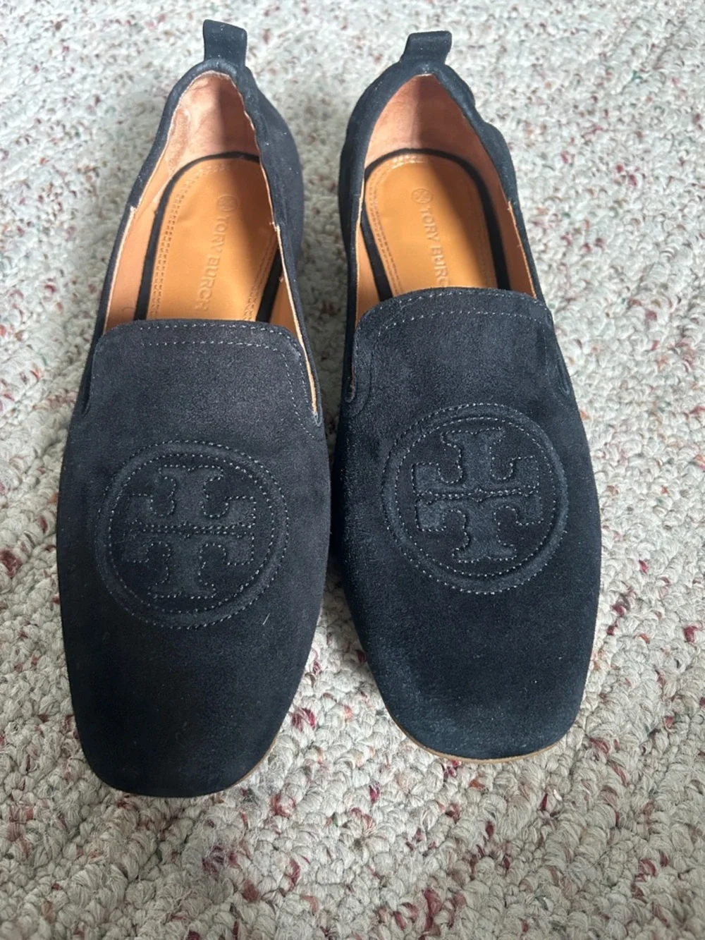 Tory Burch Black Suede Loafers - Picture 7 of 7